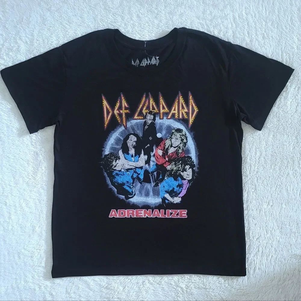 Goodie Two✌️ Sleeves Def🙉 Leppard🐆 "Adrenalize" Graphic Tee👕